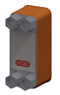 Паяный теплообменник HYDAC HEX S400-20
