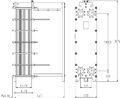 Пластинчатый разборный теплообменник SWEP GX-42P